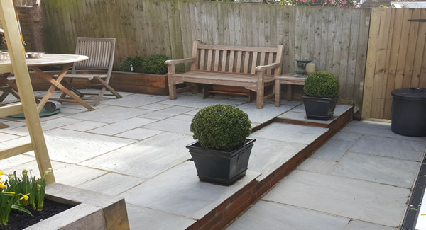 Back Garden completely Lanscaped in fitting with house design